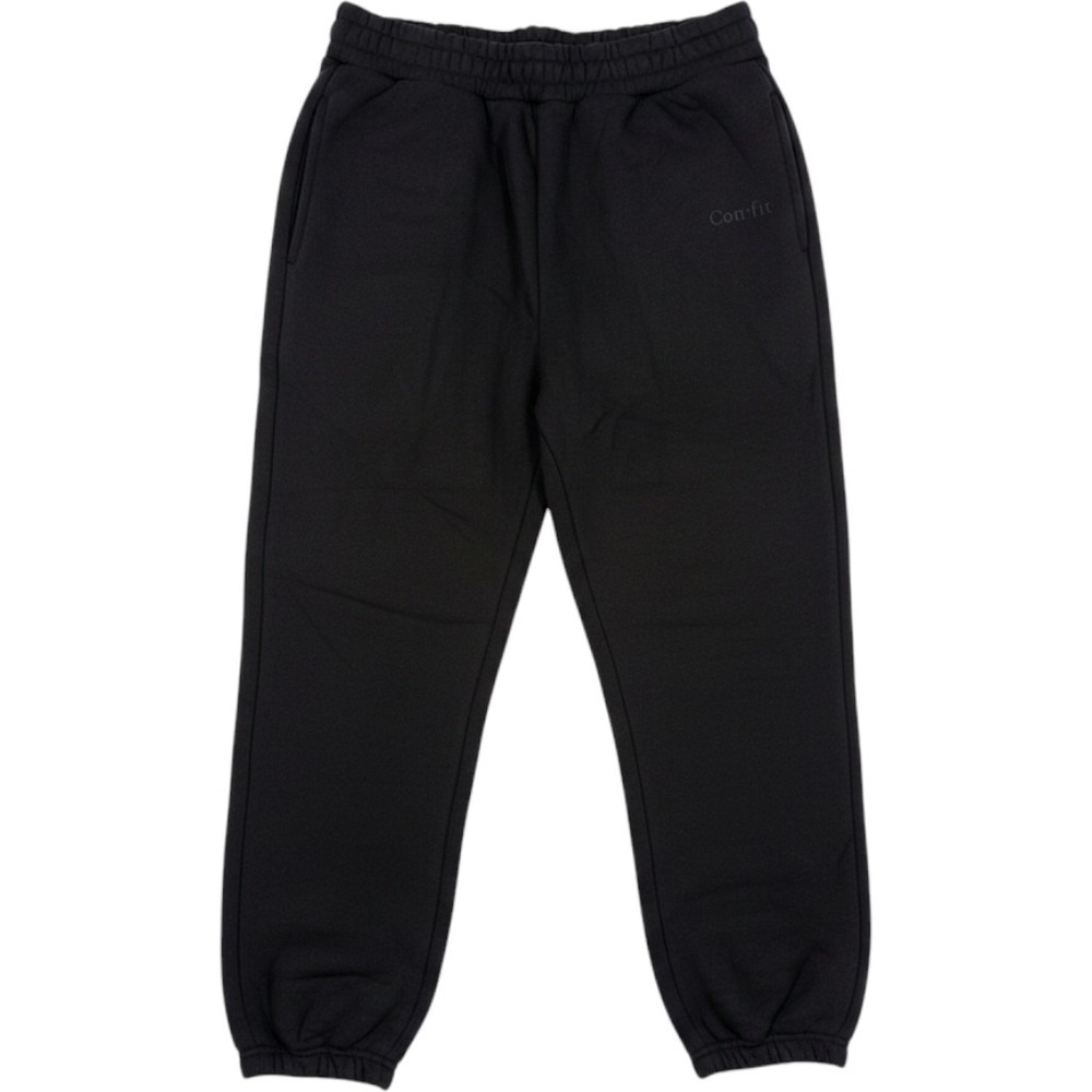 Comfrt Womens Black Heavyweight Fleece Jogger Sweatpants Large NEW